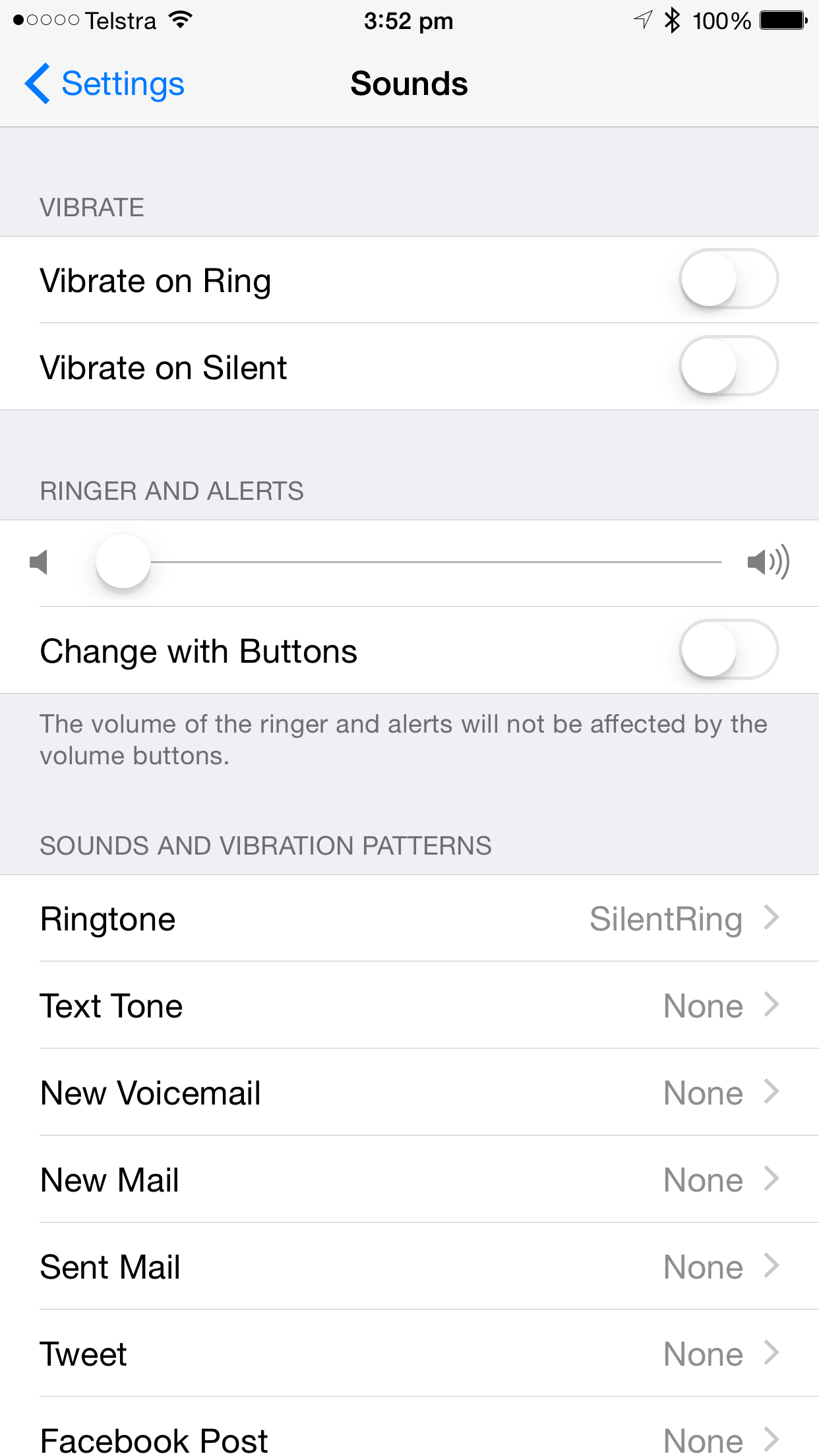 iPhone Sound Settings