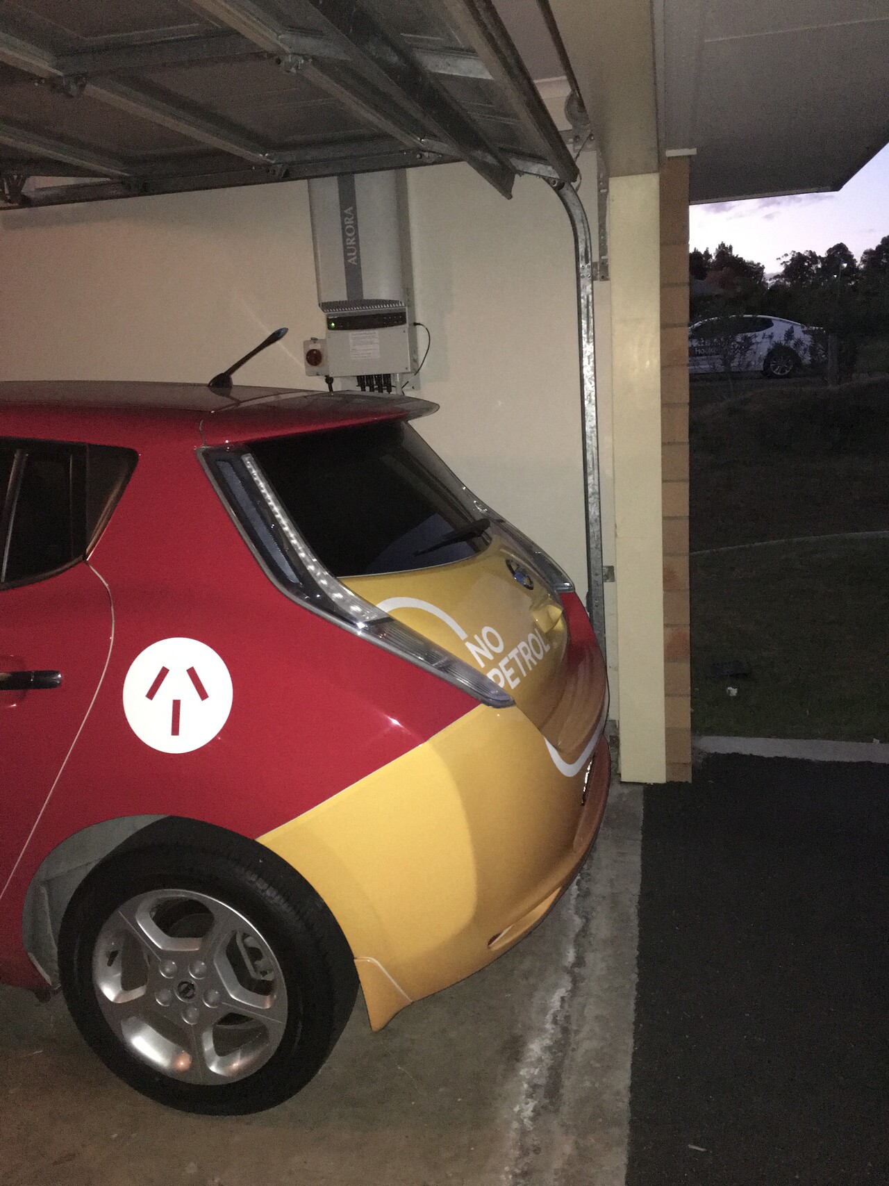 Nissan Leaf in Garage