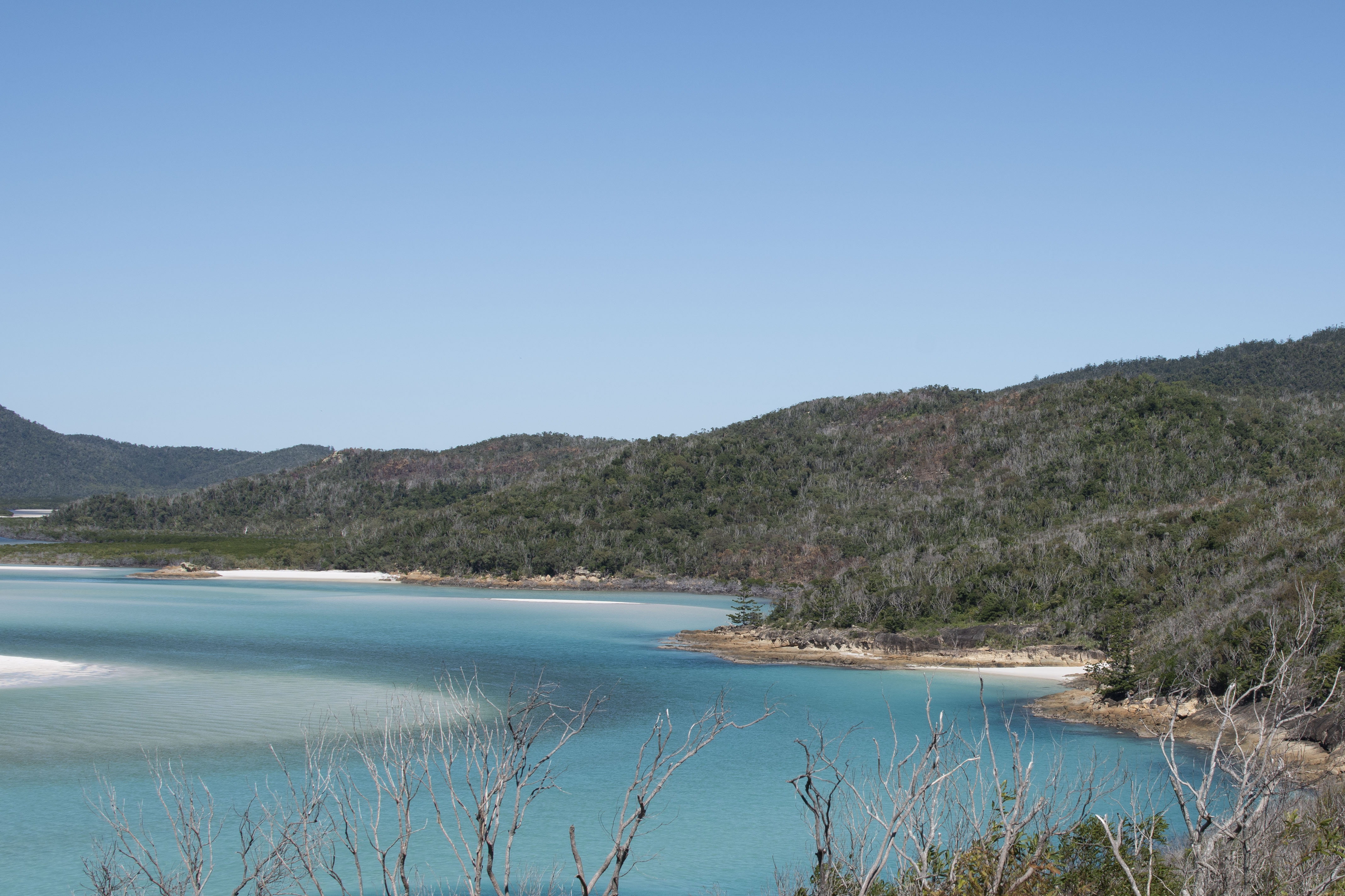 Looking Inland Down Hill Inlet Whitsunday Island